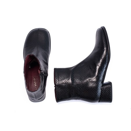 LES VENUES Boots D251/L Lizard Nero