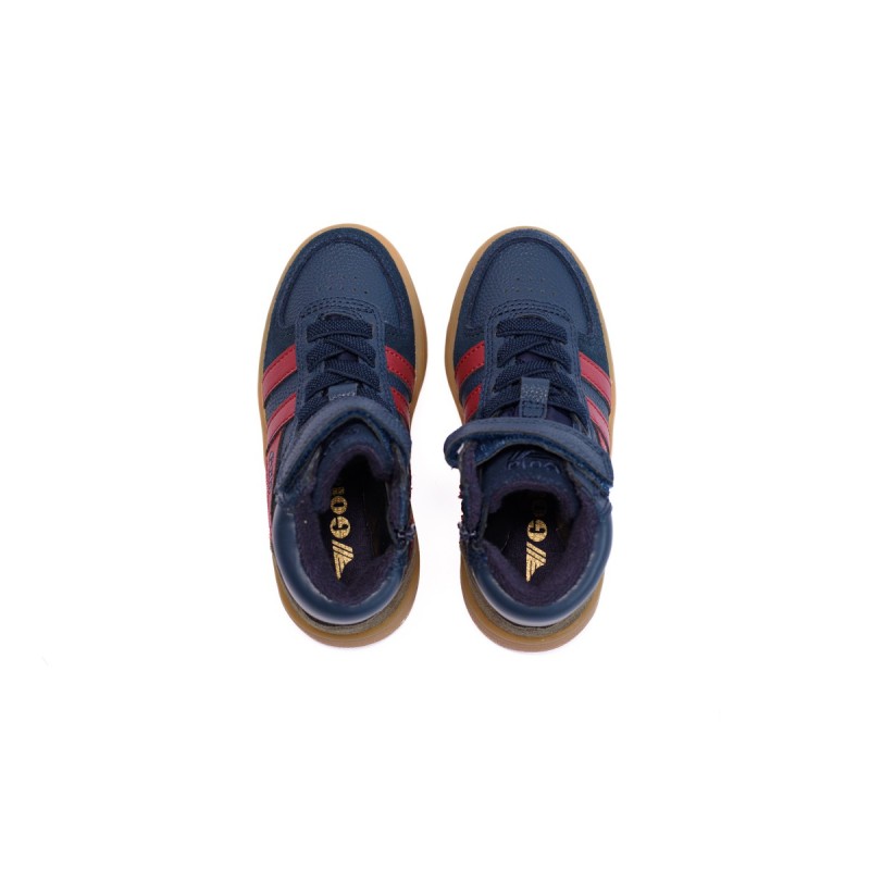 GOLA Basket Talon Trainer Navy Deep Red Khaki Gum