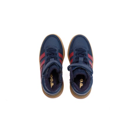 GOLA Basket Talon Trainer Navy Deep Red Khaki Gum