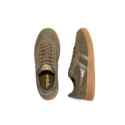 GOLA Basket Hawk Suède 86 Trainer Khaki Gum