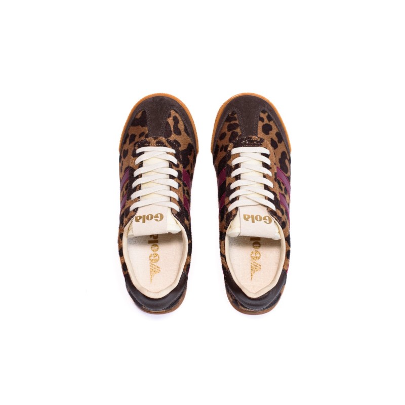 GOLA Basket Elan Savanna Trainer Tan Cow Cerise Mocha