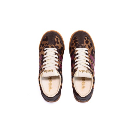 GOLA Basket Elan Savanna Trainer Tan Cow Cerise Mocha