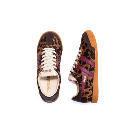 GOLA Basket Elan Savanna Trainer Tan Cow Cerise Mocha