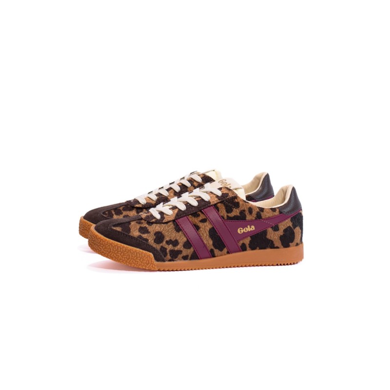 GOLA Basket Elan Savanna Trainer Tan Cow Cerise Mocha