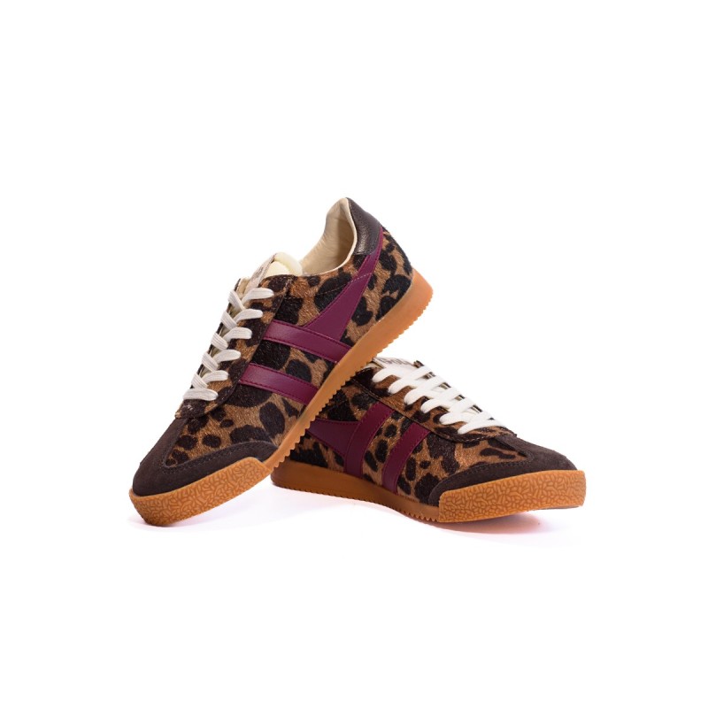 GOLA Basket Elan Savanna Trainer Tan Cow Cerise Mocha