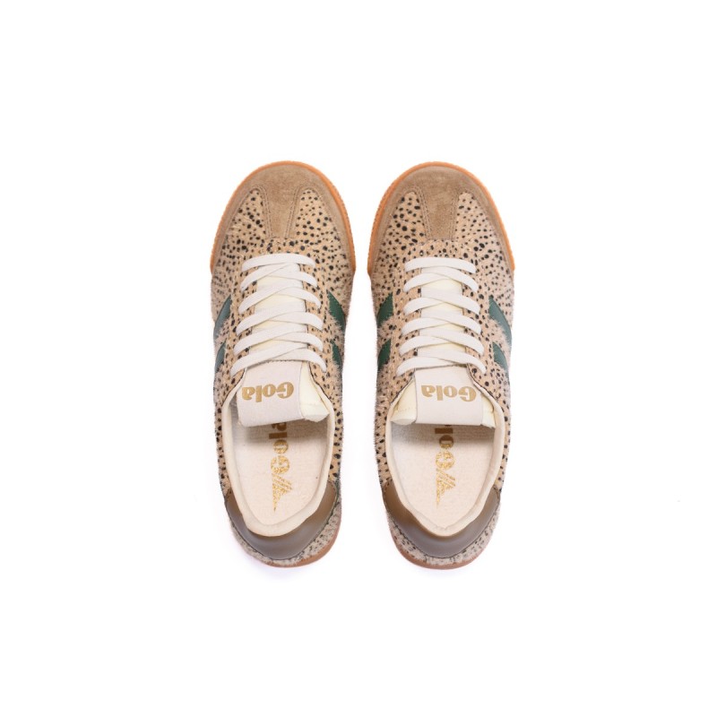 GOLA Basket Elan Savanna Trainer Tan Cheetah Tobacco Green