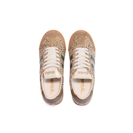GOLA Basket Elan Savanna Trainer Tan Cheetah Tobacco Green