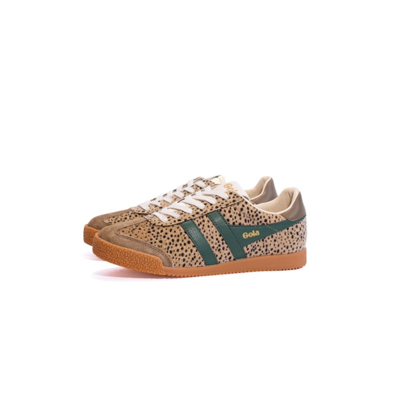 GOLA Basket Elan Savanna Trainer Tan Cheetah Tobacco Green