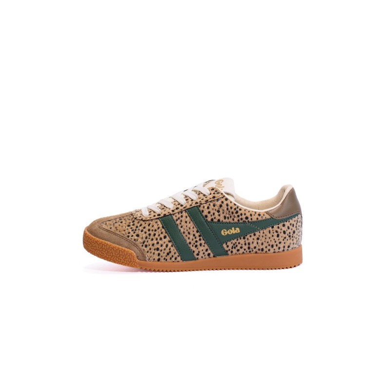 GOLA Basket Elan Savanna Trainer Tan Cheetah Tobacco Green