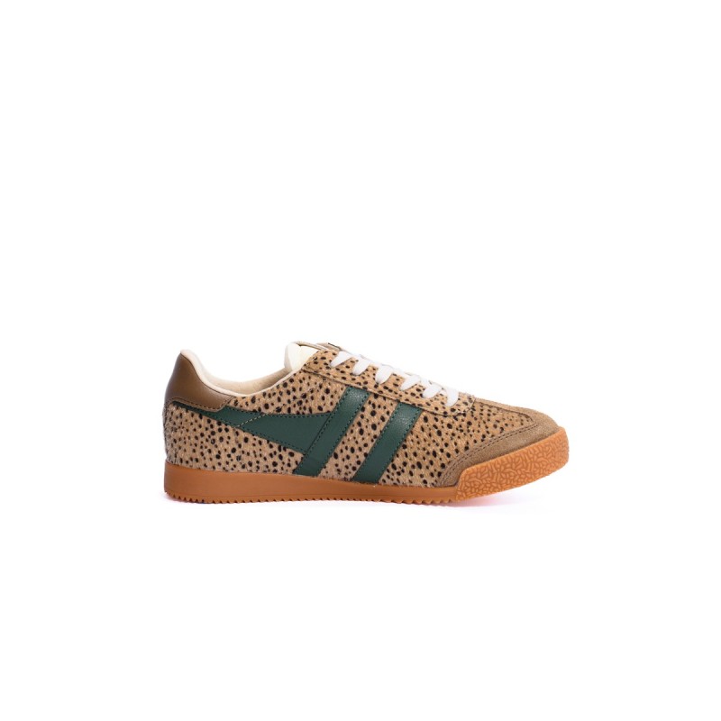 GOLA Basket Elan Savanna Trainer Tan Cheetah Tobacco Green