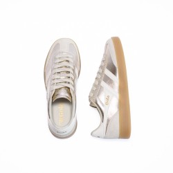 GOLA Basket Viper Metallic Trainer Silver White Gum