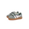 GOLA Basket Hawk Suède Strap Trainer Green Mist White Gum