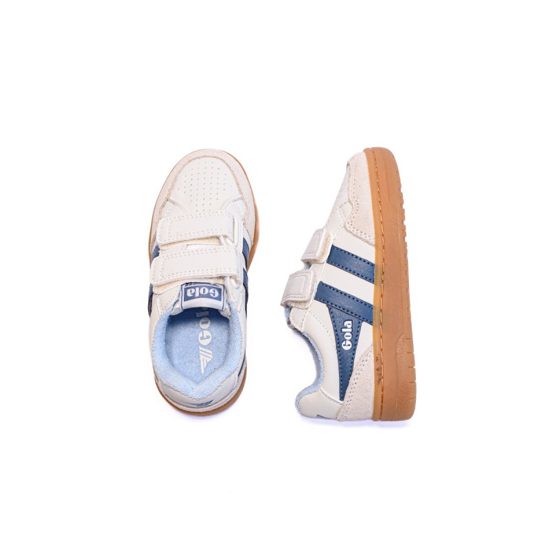 GOLA Basket Eagle Strap Trainer Off White Moonlight Air Gum