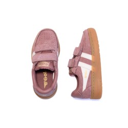 GOLA Basket Hawk Suède Strap Trainer Brownrose Off White Gum