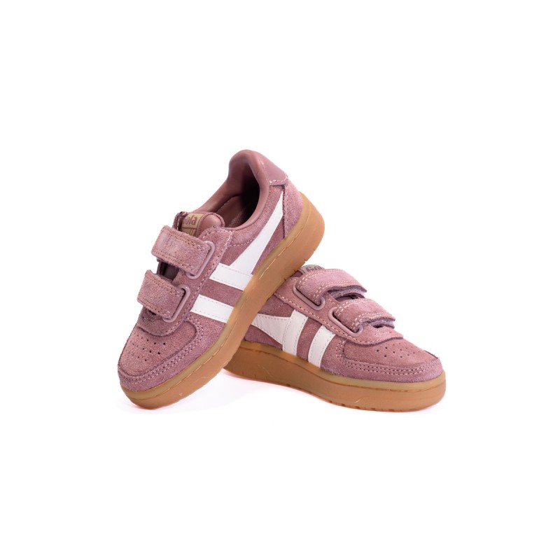 GOLA Basket Hawk Suède Strap Trainer Brownrose Off White Gum