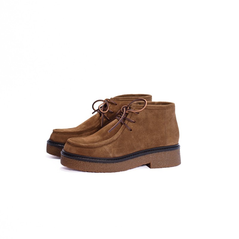 MAISON TOUFET Ava Cuir Velours Taupe