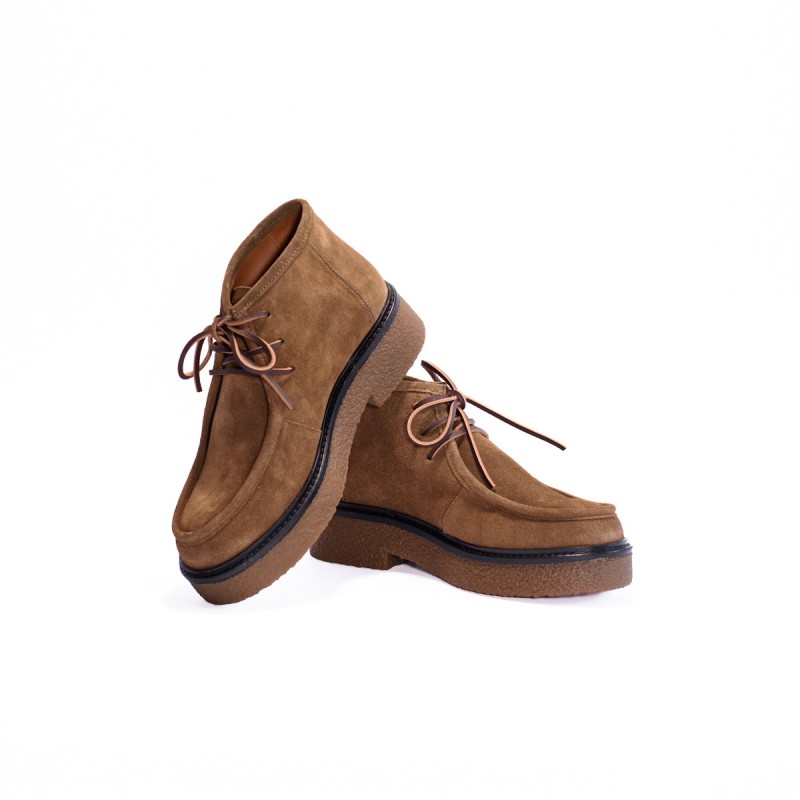 MAISON TOUFET Ava Cuir Velours Taupe