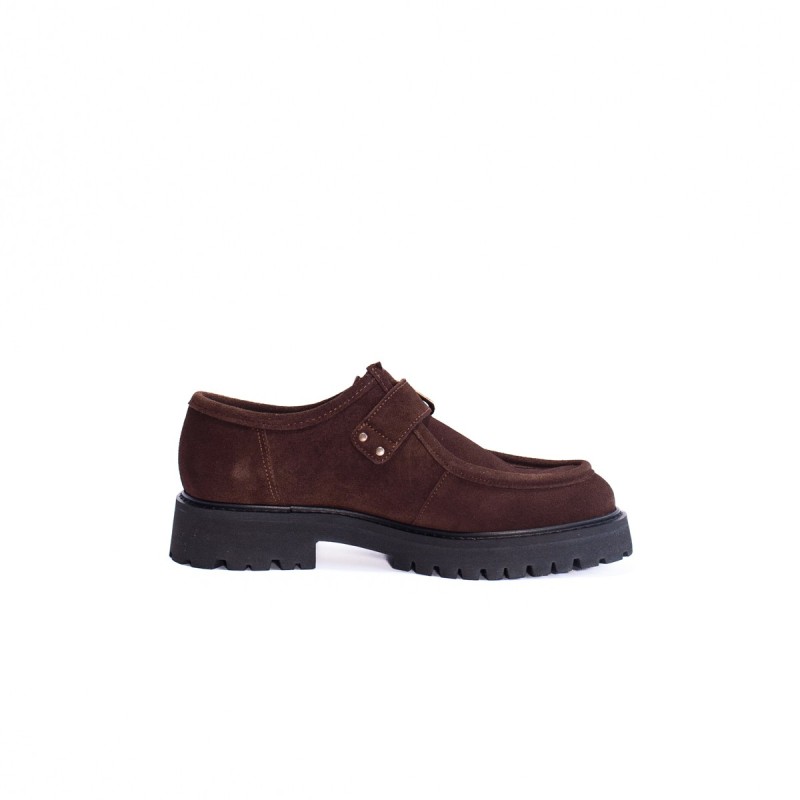MAISON TOUFET Dolores Cuir Velours Marron