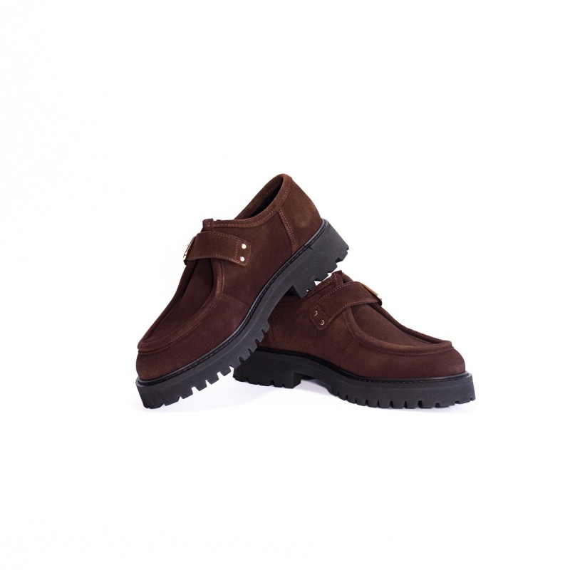 MAISON TOUFET Dolores Cuir Velours Marron