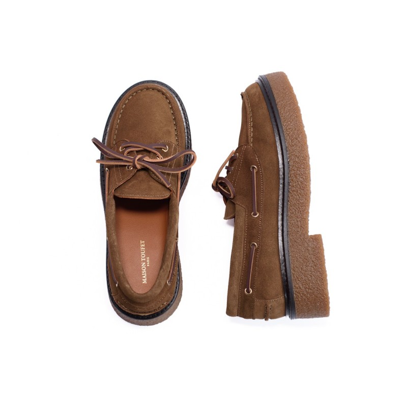 MAISON TOUFET Tina Cuir Velours Taupe