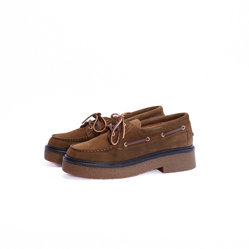 MAISON TOUFET Tina Cuir Velours Taupe