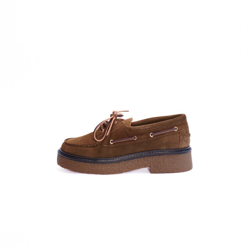 MAISON TOUFET Tina Cuir Velours Taupe