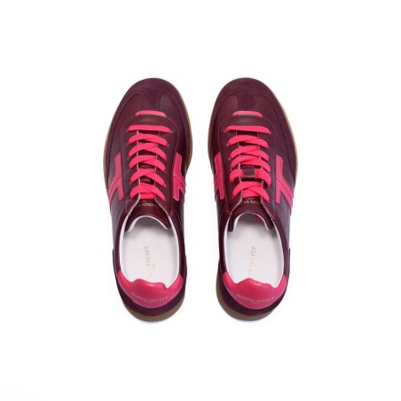 MAISON TOUFET Solveig Cuir Velours Bordeau Fuscia