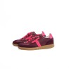 MAISON TOUFET Solveig Cuir Velours Bordeau Fuscia