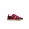 MAISON TOUFET Solveig Cuir Velours Bordeau Fuscia