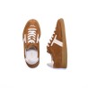MAISON TOUFET Solveig Cuir Velours Camel Blanc