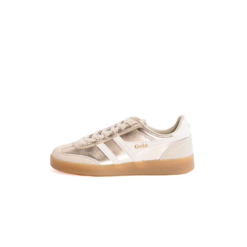 GOLA Basket Viper Metallic Trainer Gold White Gum