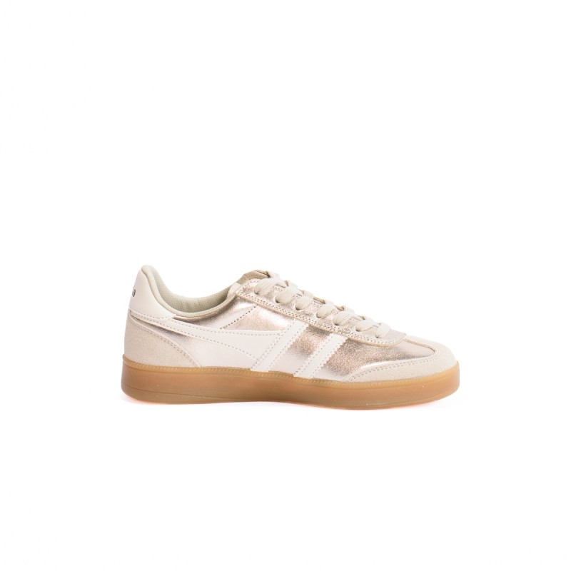 GOLA Basket Viper Metallic Trainer Gold White Gum