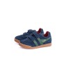 GOLA Basket Harrier Strap Trainer Navy Evergreen Deep Red