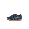 GOLA Basket Harrier Strap Trainer Navy Evergreen Deep Red