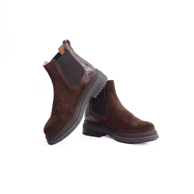 ALIWELL Chelsea Boots Laki Vel Cacao/Piton