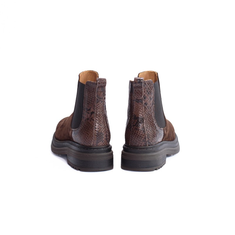 ALIWELL Chelsea Boots Laki Vel Cacao/Piton