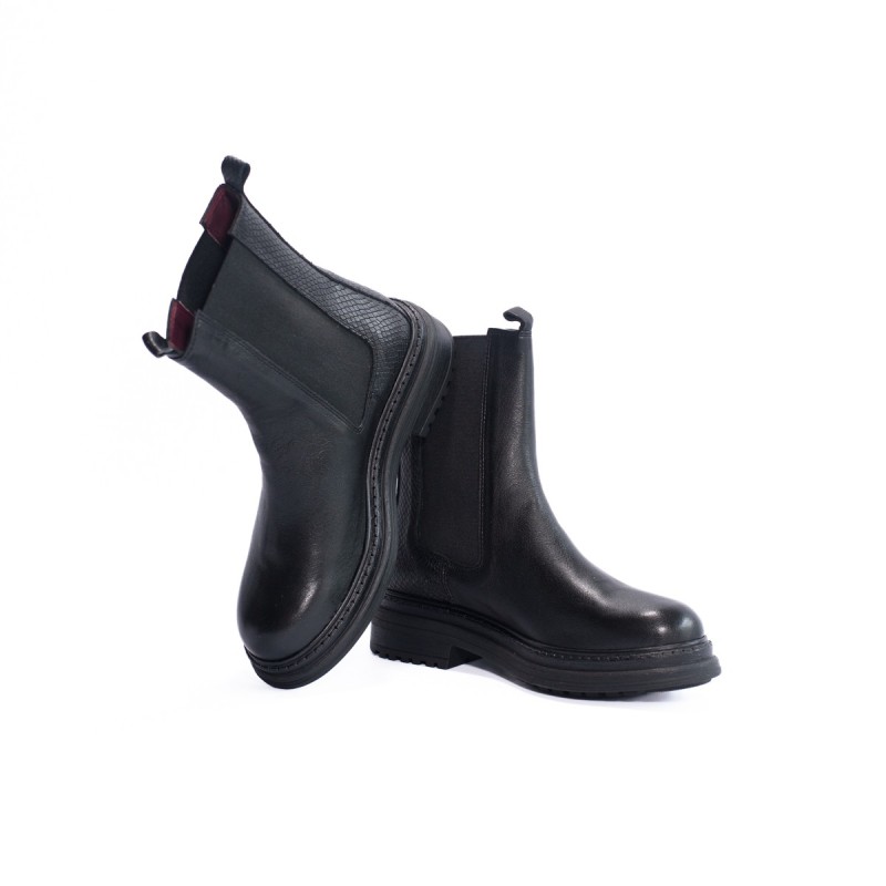 ALIWELL Chelsea Boots Kira Pully Noir/Piton