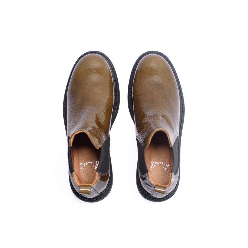 ALIWELL Chelsea Boots Laki Laque Olive