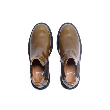 ALIWELL Chelsea Boots Laki Laque Olive