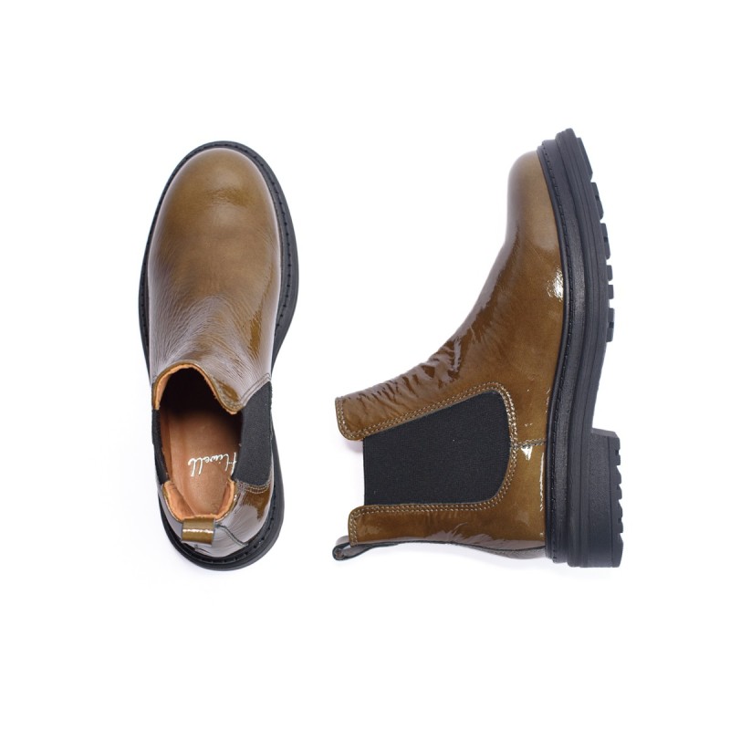 ALIWELL Chelsea Boots Laki Laque Olive