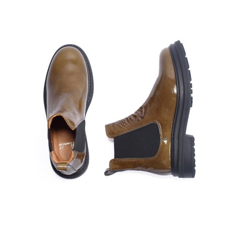 ALIWELL Chelsea Boots Laki Laque Olive