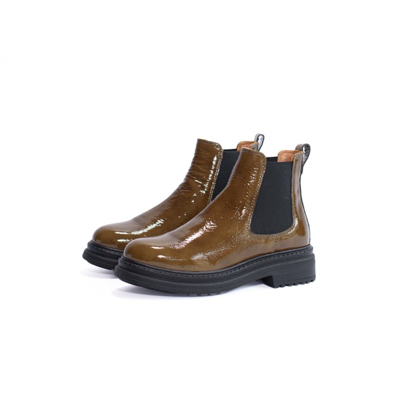 ALIWELL Chelsea Boots Laki Laque Olive