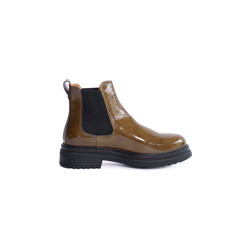 ALIWELL Chelsea Boots Laki Laque Olive