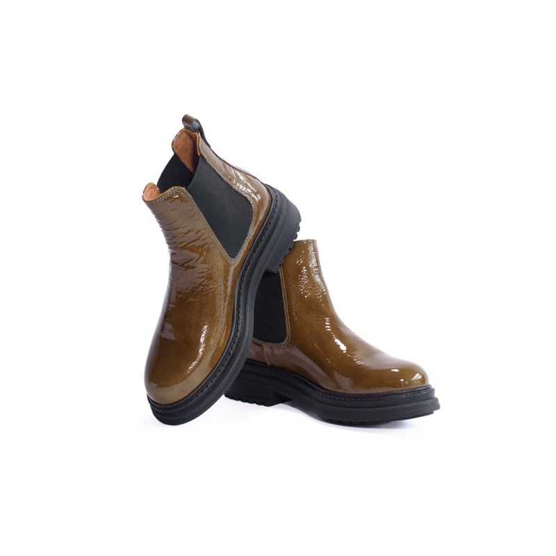 ALIWELL Chelsea Boots Laki Laque Olive