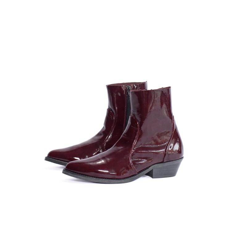 ALIWELL Boots Lennox Laque Pourpre
