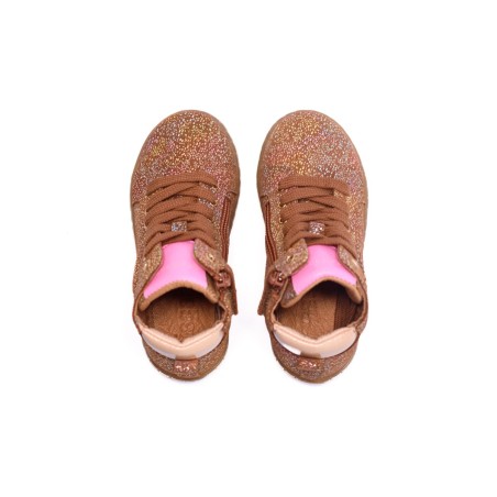 Baskets montantes nubuck irisé fille Bisgaard | Victoire