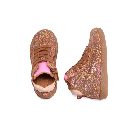 Baskets montantes nubuck irisé fille Bisgaard | Victoire