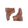 Bottines fille cœur brodé Beberlis cognac | Victoire