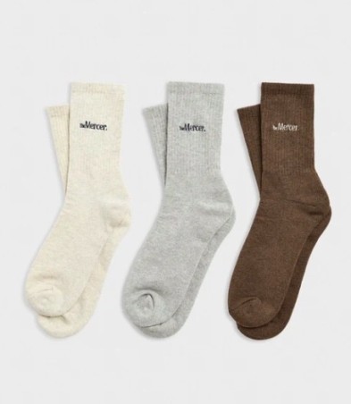 MERCER Chaussettes Melange 3 Pack