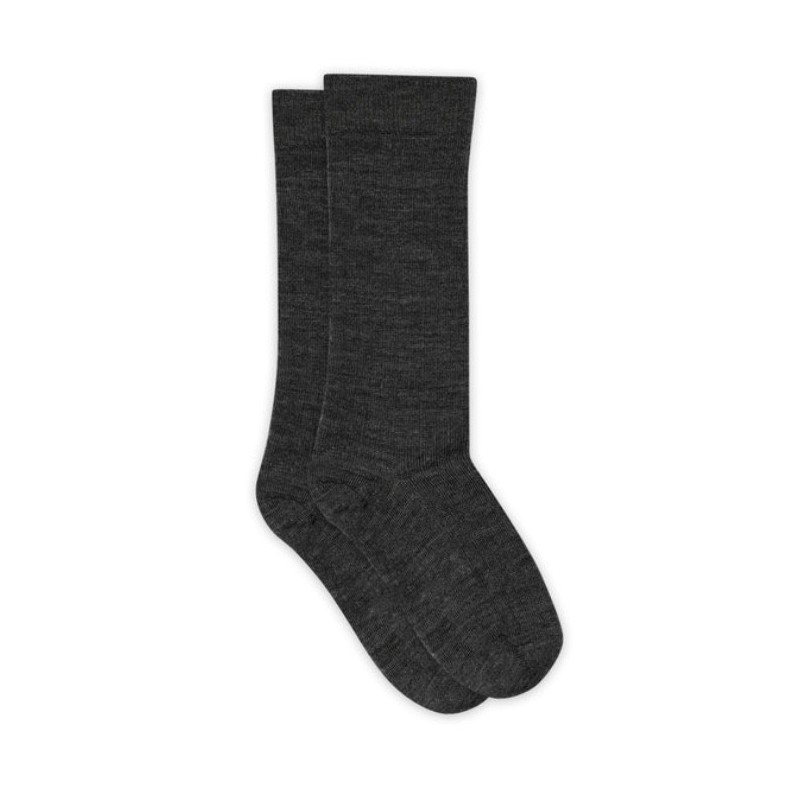 MP DENMARK Chaussette Wool Rib Knee 497/Dark Grey